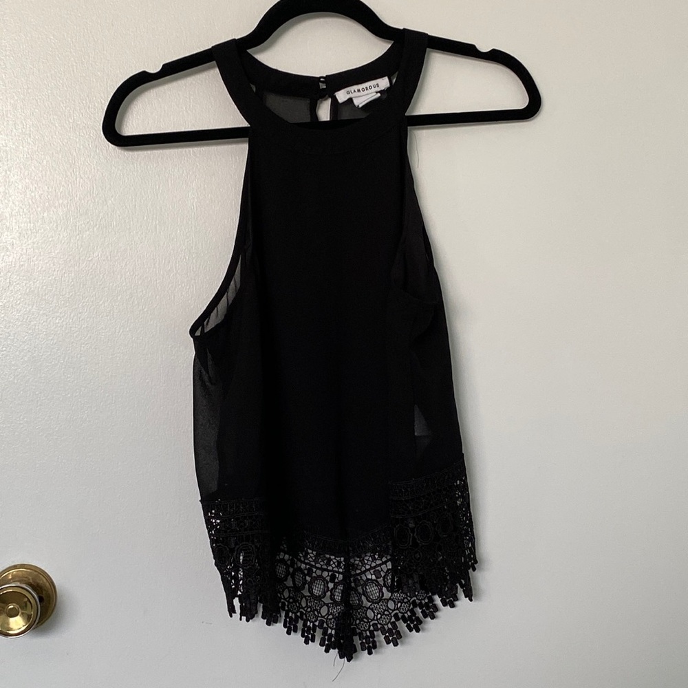 Glamorous Lace Detail Tank